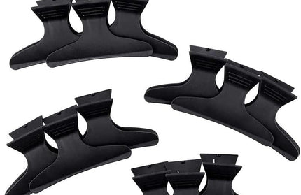 Lussoni Zwarte Vlinderklemmen - 12 stuks