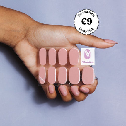 Maniac Dusty Pink Polish Sticker - 28pcs