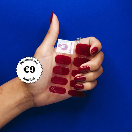 Maniac Rita Red Polish Sticker - 27pcs