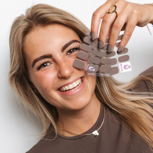 Maniac Teddy Taupe Polish Sticker - 27pcs