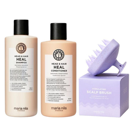 Maria Nila Head & Hair Heal Scalp Brush Set - 350+300ml