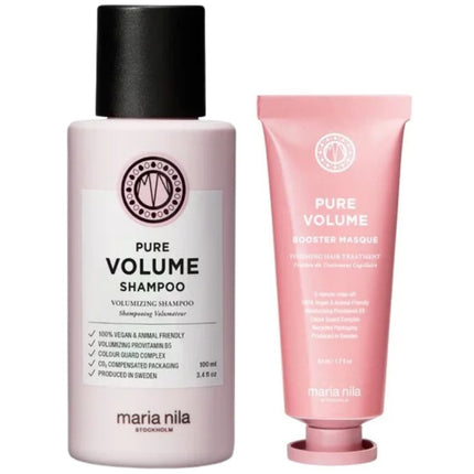 Maria Nila Pure Volume Booster Travel Set - 100+50ml