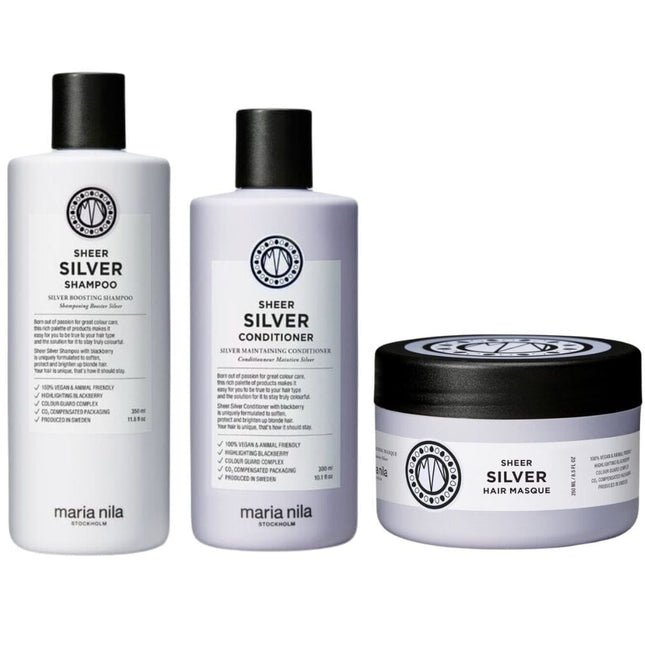 Maria Nila Sheer Silver Luxury Set - 350+300+250ml