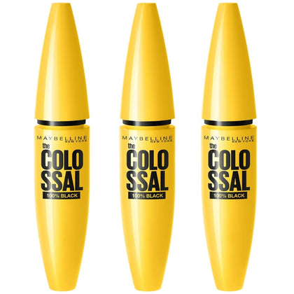 Maybelline Volume Express Colossal Mascara 100% Black - 3 Stuks