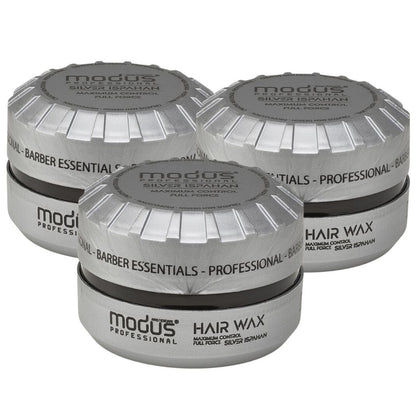 Modus 3- pack Maximum Control Silver Ispahan Hairwax - 150ml