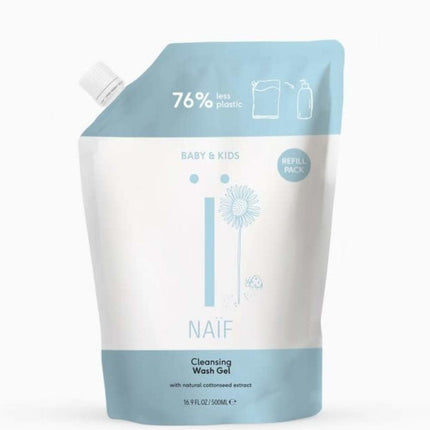 Naïf Baby & Kids Cleaning Wash Gel Refill Pack - 500ml