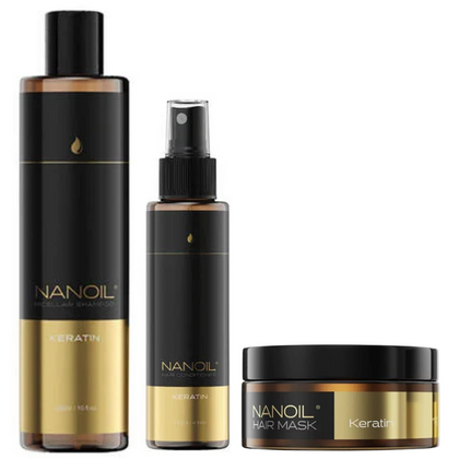 Nanoil Keratin Complete Set - 300+125+300ml
