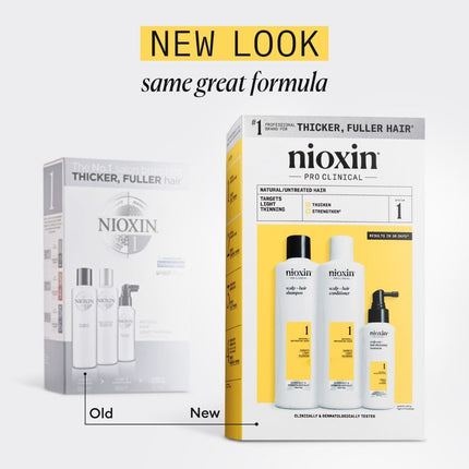 Nioxin System 1 Loyalty Kit Light Thinning - 300+300+100ml