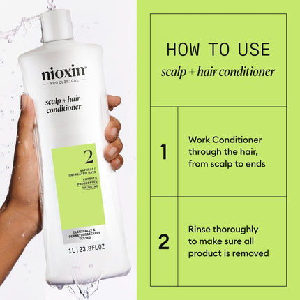 Nioxin System 2 Progressed Thinning Conditioner  - 1000ml