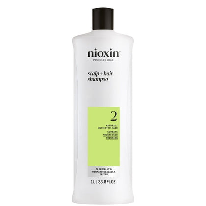 Nioxin System 2 Progressed Thinning Shampoo - 1000ml