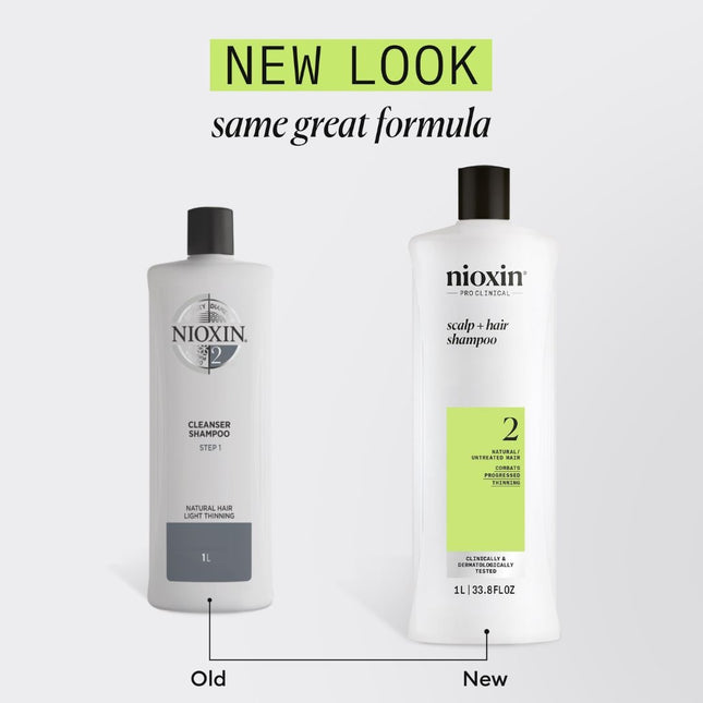 Nioxin System 2 Progressed Thinning Shampoo - 1000ml
