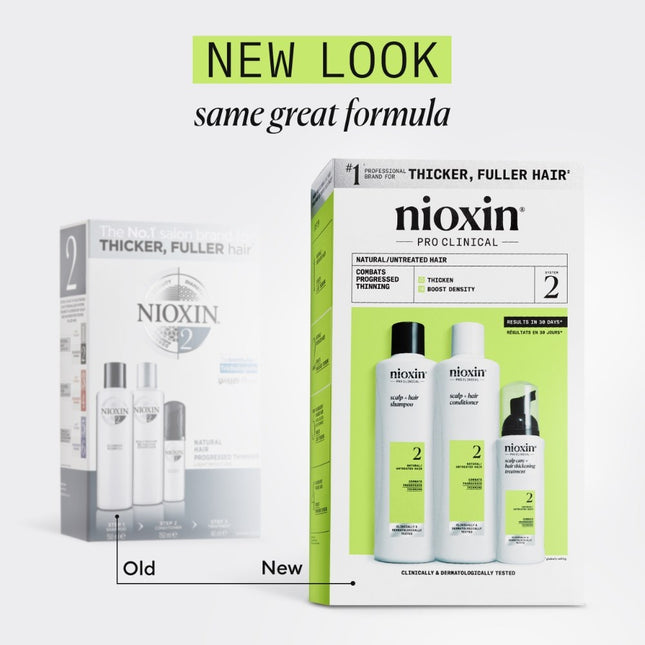 Nioxin System 2 Progressed Thinning Trial Kit - 150+150+40ml