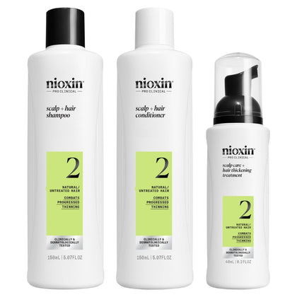 Nioxin System 2 Progressed Thinning Trial Kit - 150+150+40ml
