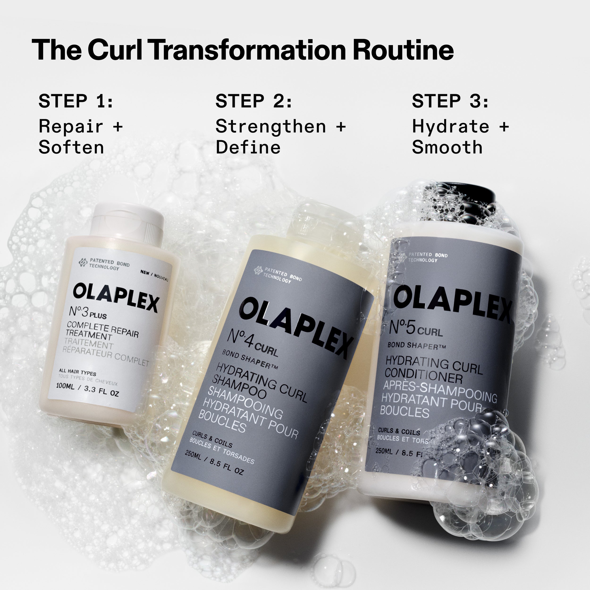 Olaplex Curl Transformation Set No. 3 plus, No. 4 & No. 5