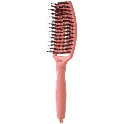 Olivia Garden Finger Brush Love Edition Care Iconic Boar&Nylon Radiant Peach - Medium