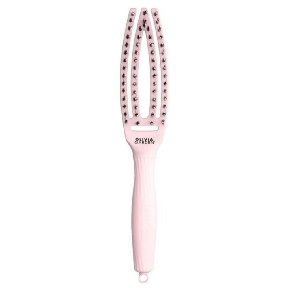 Olivia Garden Finger Brush Pastel Pink Haarborstel - Small