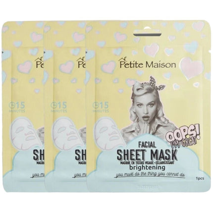 Petite Maison Brightening Facial Sheet Mask - 3x25ml
