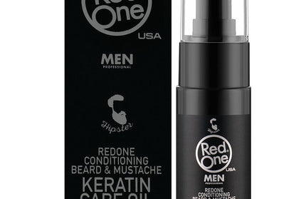 Red One Conditioning Beard & Mustache Keratin Care Oil - 50ml