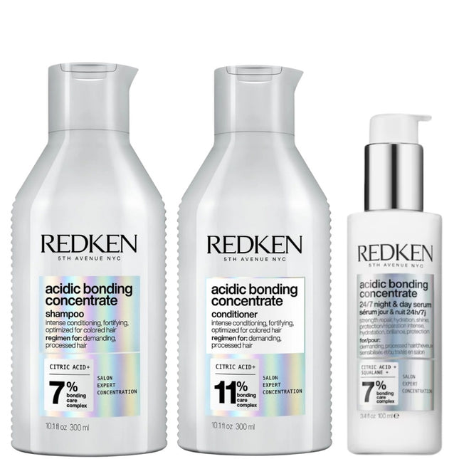 Redken Acidic Bonding 24/7 Serum Set - 2x300+100ml