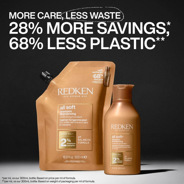 Redken All Soft Argan Oil Shampoo Refill- 500ml
