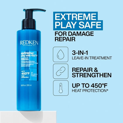 Redken Extreme Play Safe Leave-In Treatment Fortifying Heat Protection - 200ml