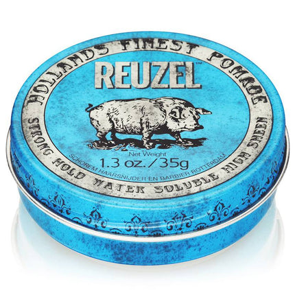 Reuzel Strong Hold Water Soluble Pomade (Blauw)