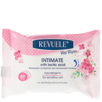 Revuele Intimate Wet Wipes For Sensitive Skin - 20pcs