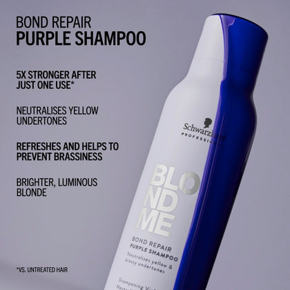 Schwarzkopf BlondMe Bond Repair Purple Shampoo
