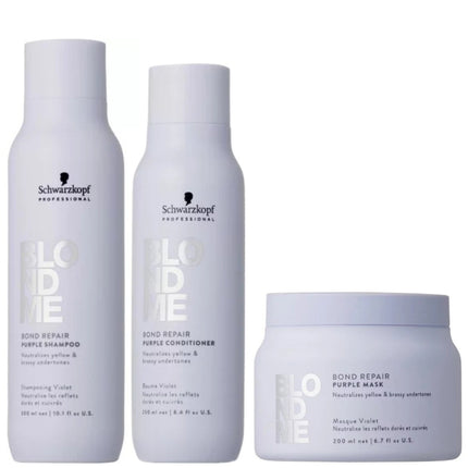 Schwarzkopf BLONDME Purple Toning XL Set - 300+250+200ml