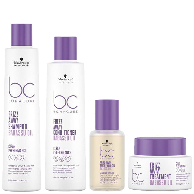 Schwarzkopf Bonacure Frizz Away Extra Care Set - 250+200+200+50ml