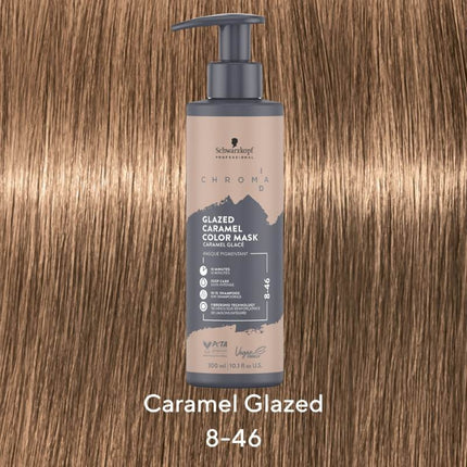 Schwarzkopf Chroma ID 8-46 Glazed Caramel Color Mask - 300ml
