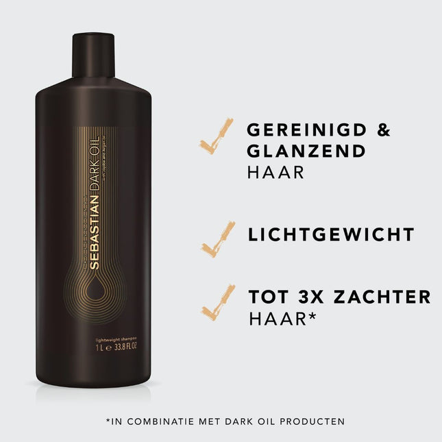 Sebastian Dark Oil Lightweight Shampoo Liter - 1000ml