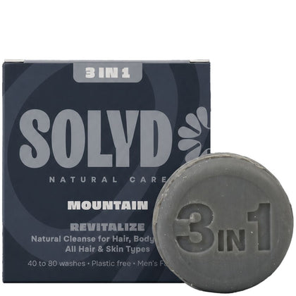 ShampooBars 3-in-1 Bar Mountain Haar, Lichaam en Gezicht - 60g