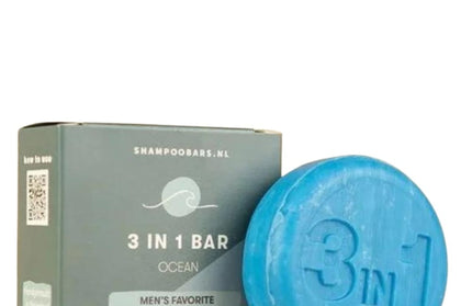 ShampooBars 3-in-1 Bar Ocean Haar, Lichaam en Gezicht - 60g