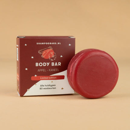 ShampooBars Body Bar Appel Kaneel alle huidtypes - 60g