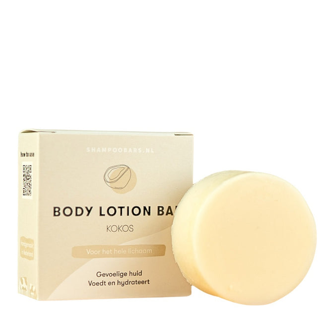 ShampooBars Body Lotion Bar Kokos Gevoelige Huid - 45g