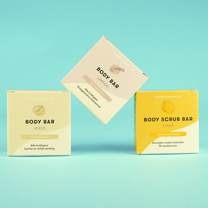 ShampooBars Body Oil Bar Mango Papaja Normale tot Droge huid - 45g