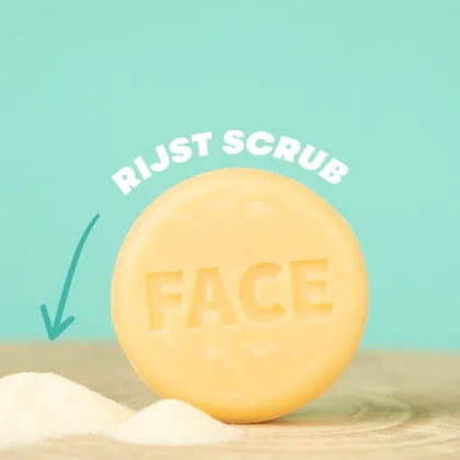 ShampooBars Face Scrub Bar Mango Papaja Alle Huidtypes - 60g