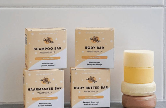 ShampooBars Giftbox Warm Vanilla Spa at Home - 2x60+45gr+Accessoire