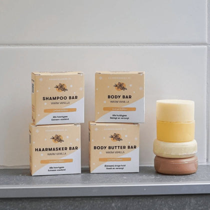 ShampooBars Giftbox Warm Vanilla Spa at Home - 2x60+45gr+Accessoire