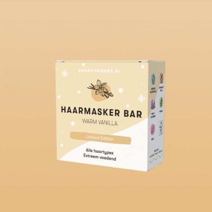 ShampooBars Haarmasker Bar Warm Vanilla alle haartypes - 45gr