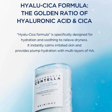 Skin1004 Madagascar Centella Hyalucica Silkyfit Sun Stick Spf50 PA++++ - 20gr