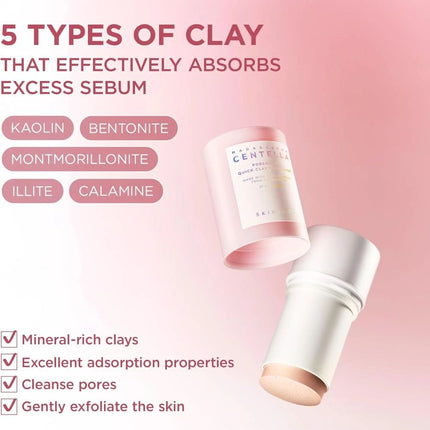 Skin1004 Madagascar Centella Poremizing Quick Clay Stick Mask - 27gr