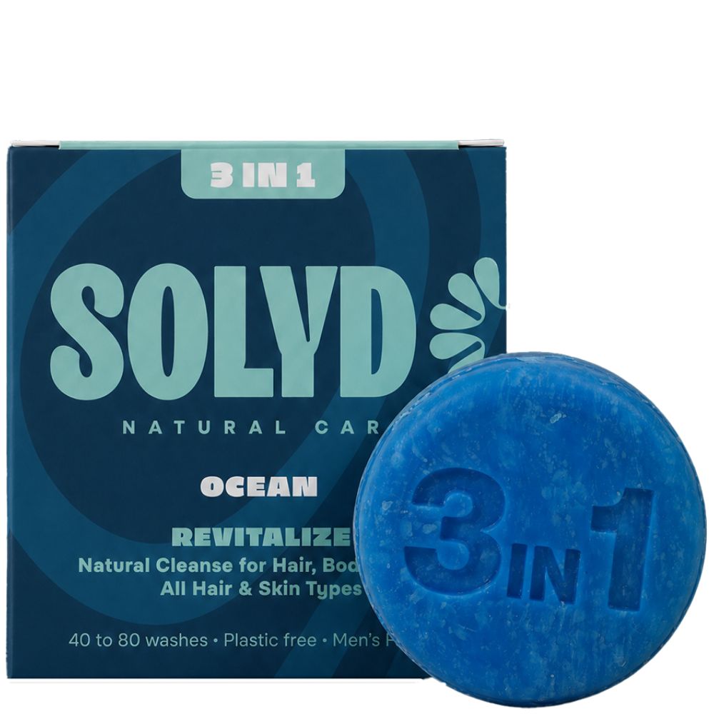 SOLYD 3-in-1 Bar Ocean Haar, Lichaam en Gezicht - 60g