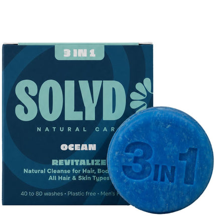 SOLYD 3-in-1 Bar Ocean Hair, Body and Face - 60g