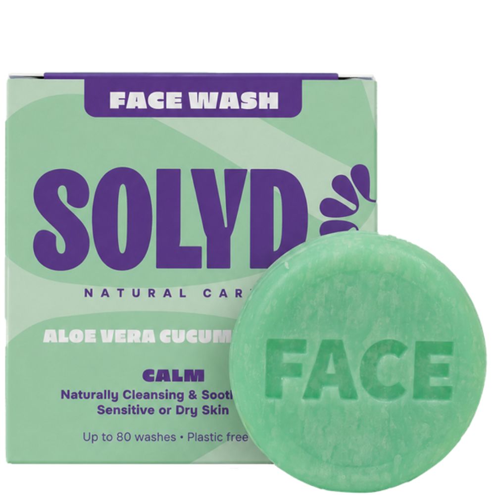 SOLYD Facewash Bar Aloë Vera Komkommer Gevoelige Huid - 60g
