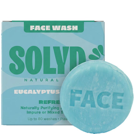 SOLYD Facewash Bar Eucalyptus Tea Tree Blemish-Prone Skin - 60g