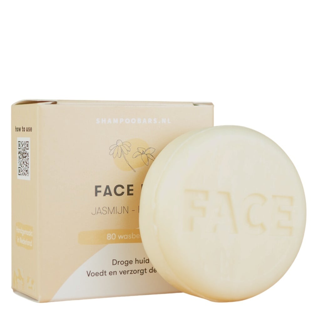 SOLYD Facewash Bar Jasmijn Kamille Droge Huid - 60g