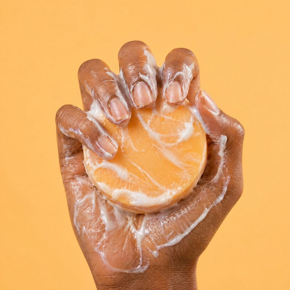 SOLYD Hair Mask Bar Mango Papaya Extra Nourishing - 45g