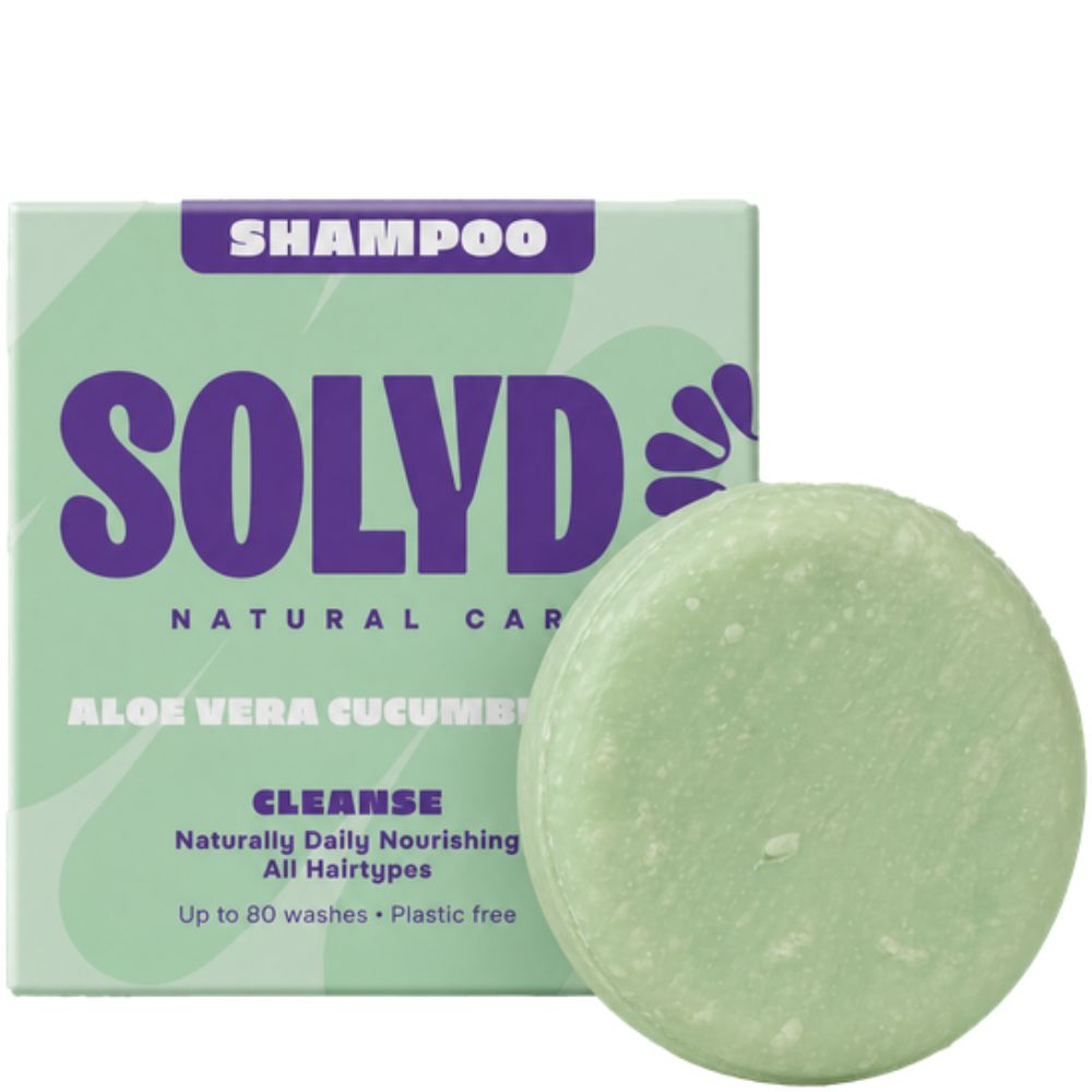 SOLYD Shampoo Bar Aloë Vera - Komkommer voor alle haartypes - 60g